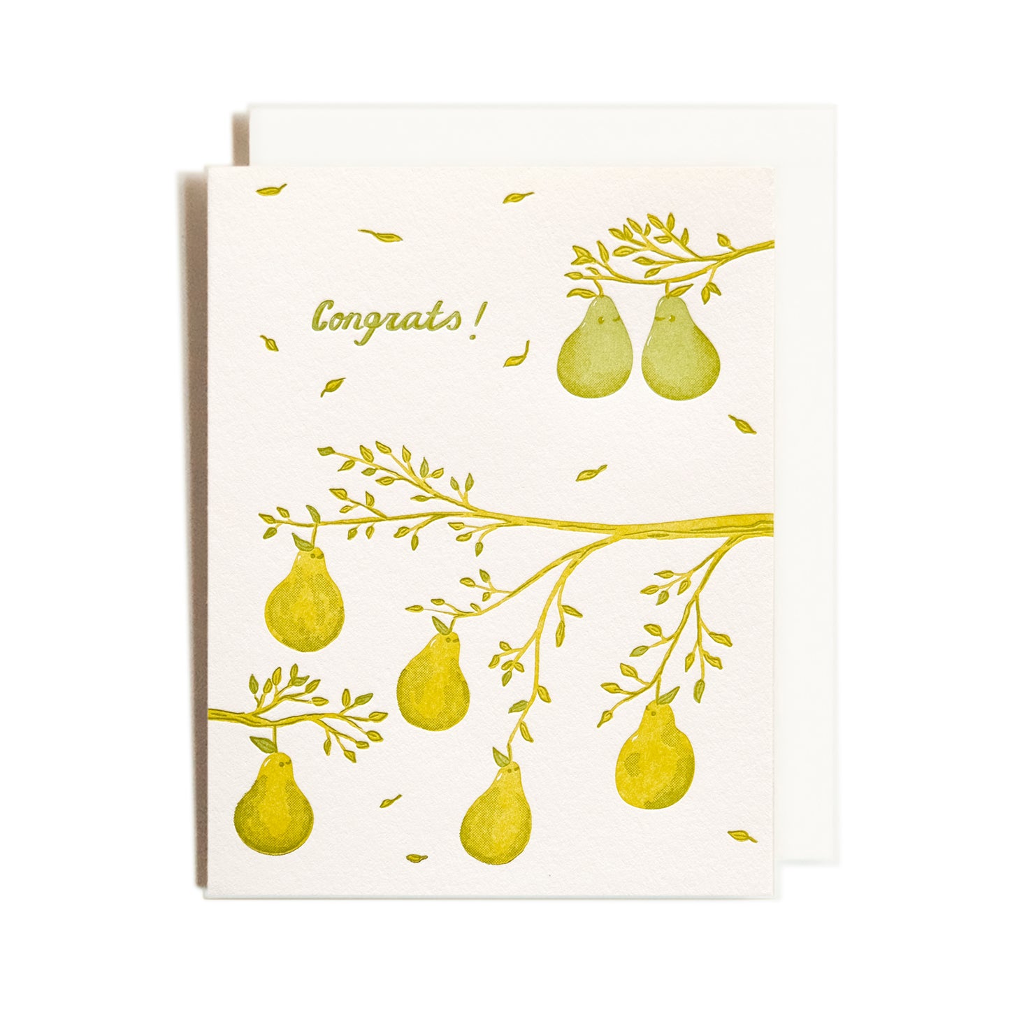 Congrats Pears | Wedding | Letterpress Card