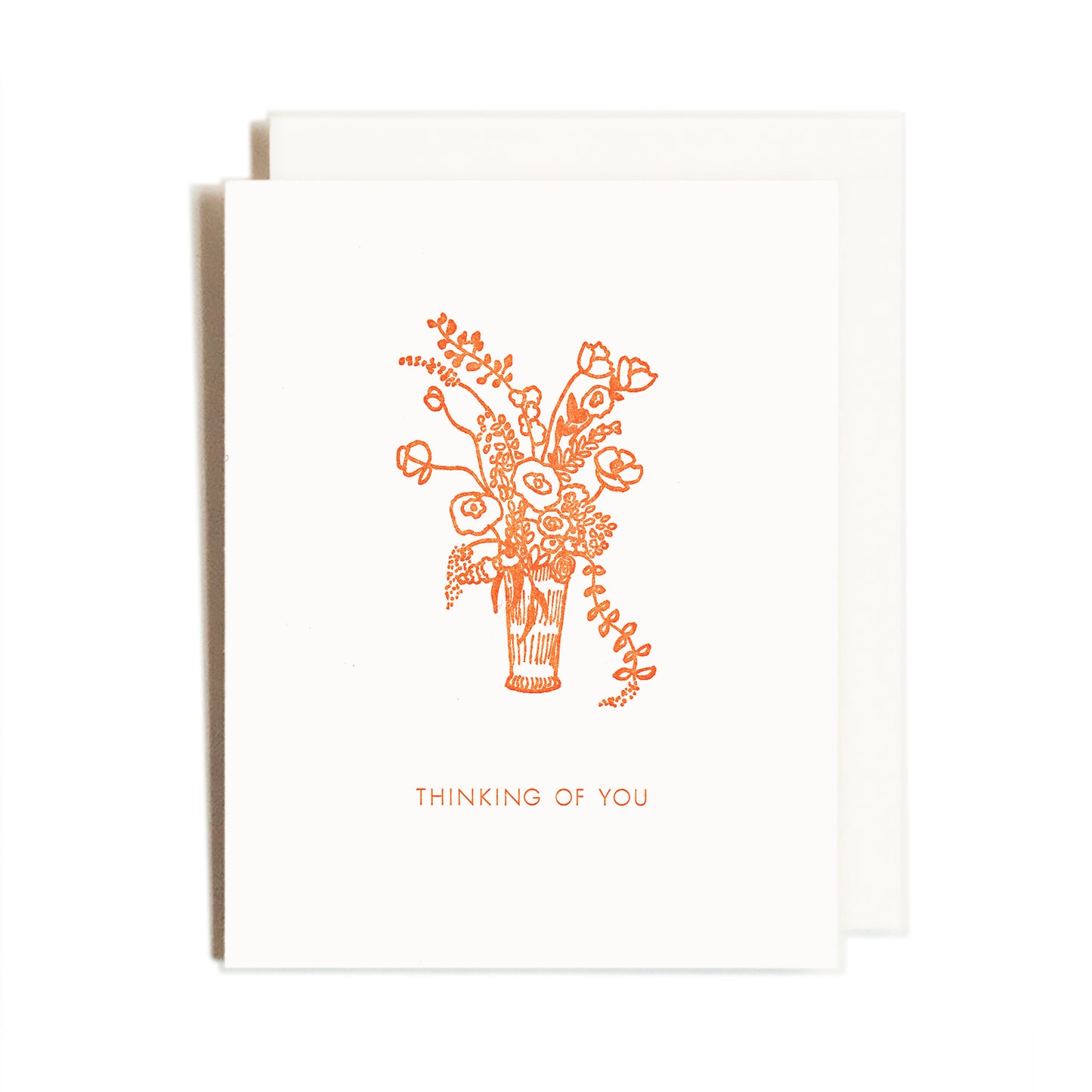 Thinking of You Bouquet | Sympathy | Letterpress Card