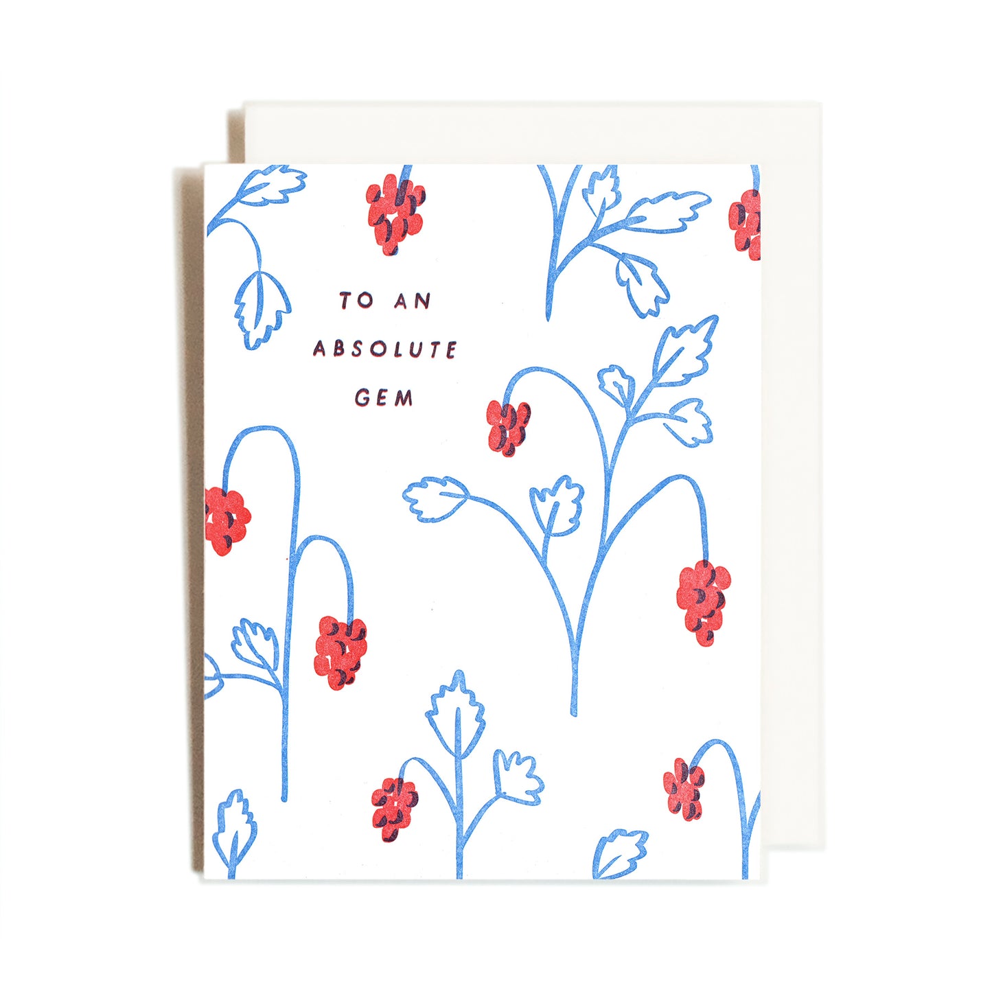 Absolute Gem | Berries Love | Letterpress Card