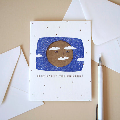 Best Dad in the Universe Greeting Card