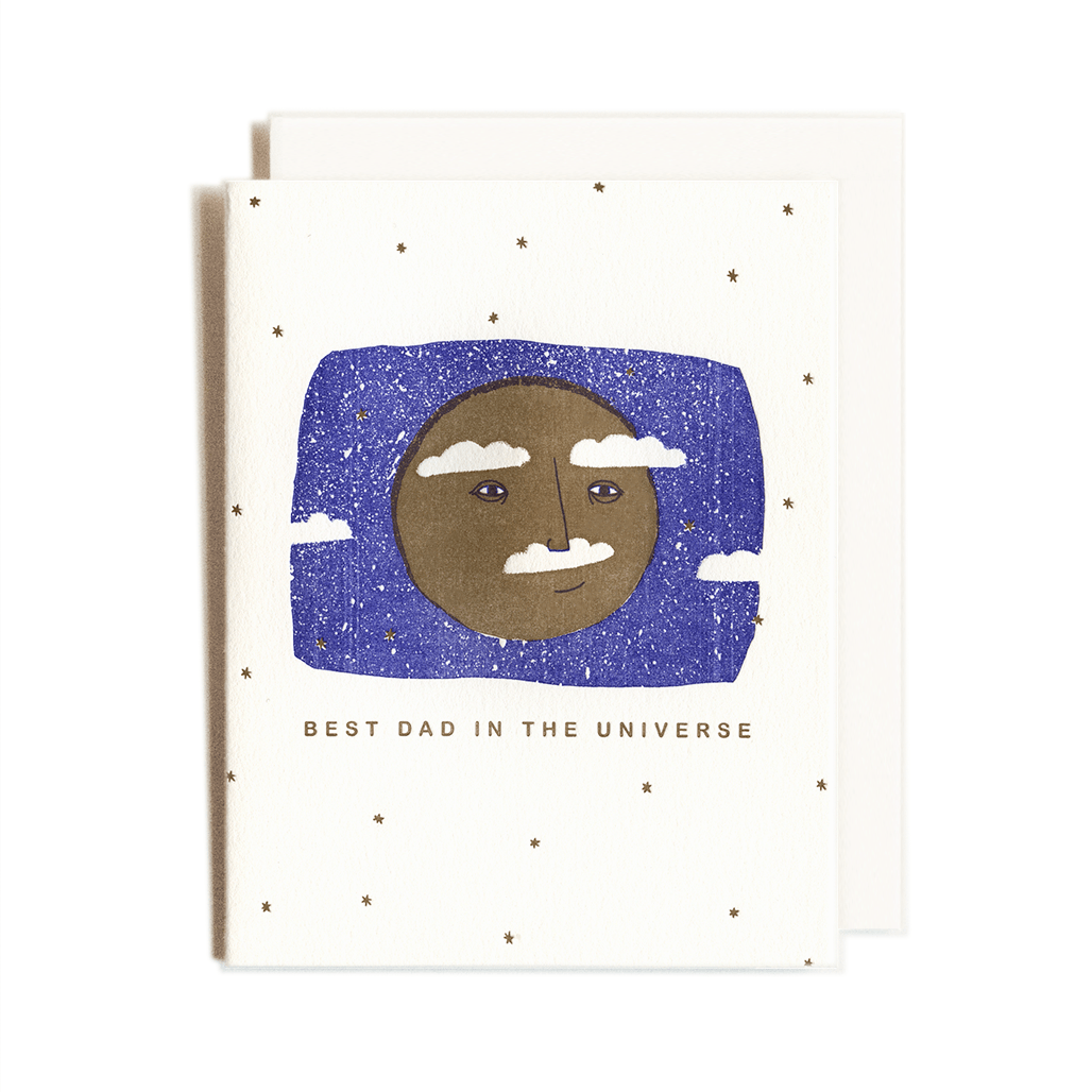 Best Dad in the Universe | Letterpress Card