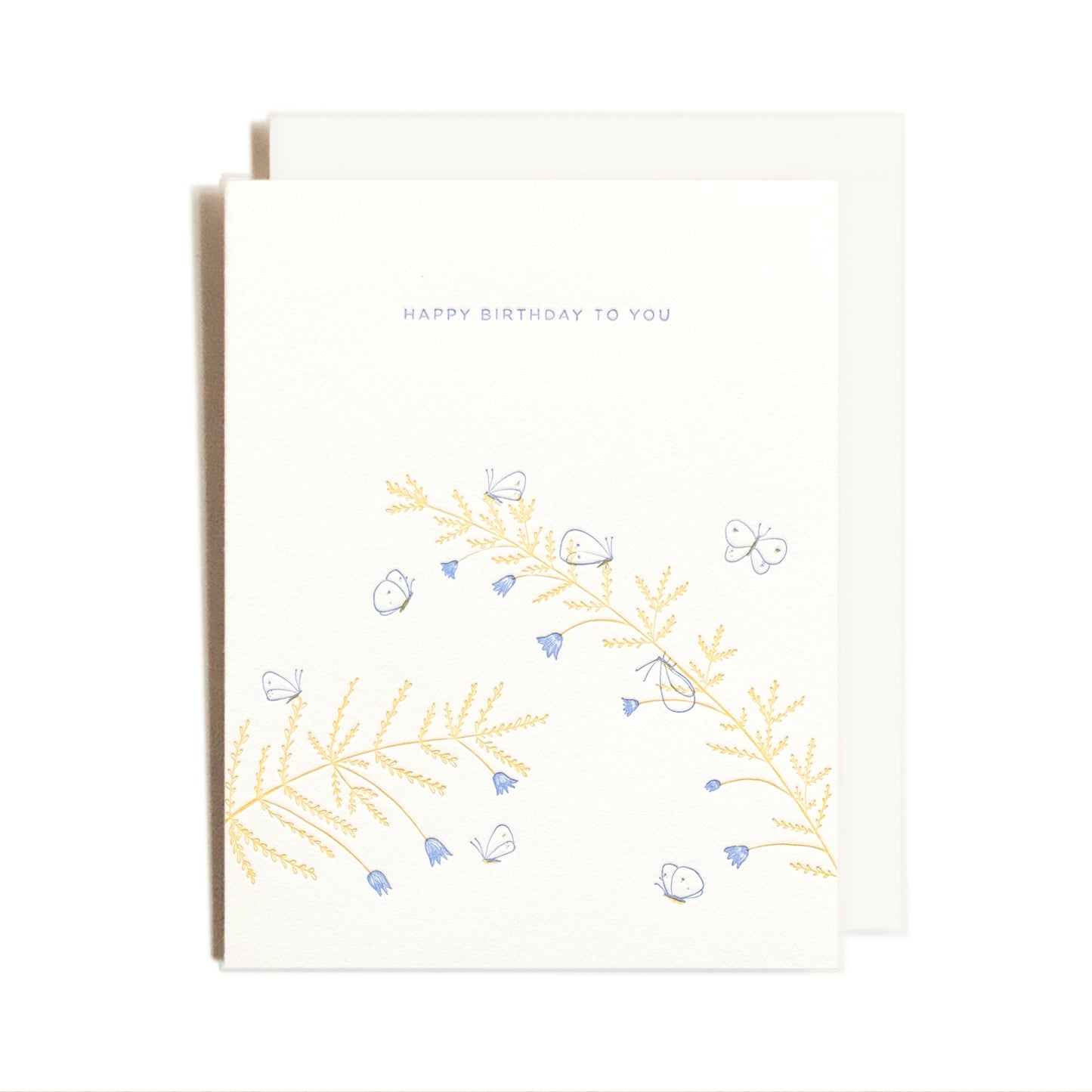 Birthday Butterflies | Letterpress Card