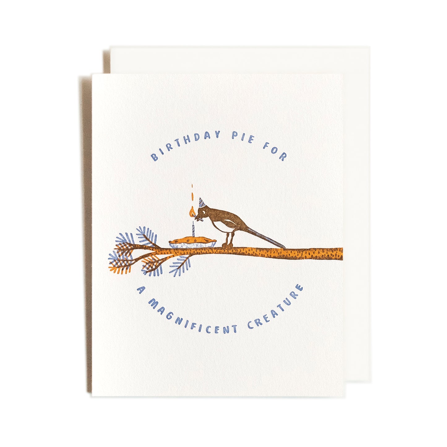 Birthday Magpie | BIrd Pie | Letterpress Card