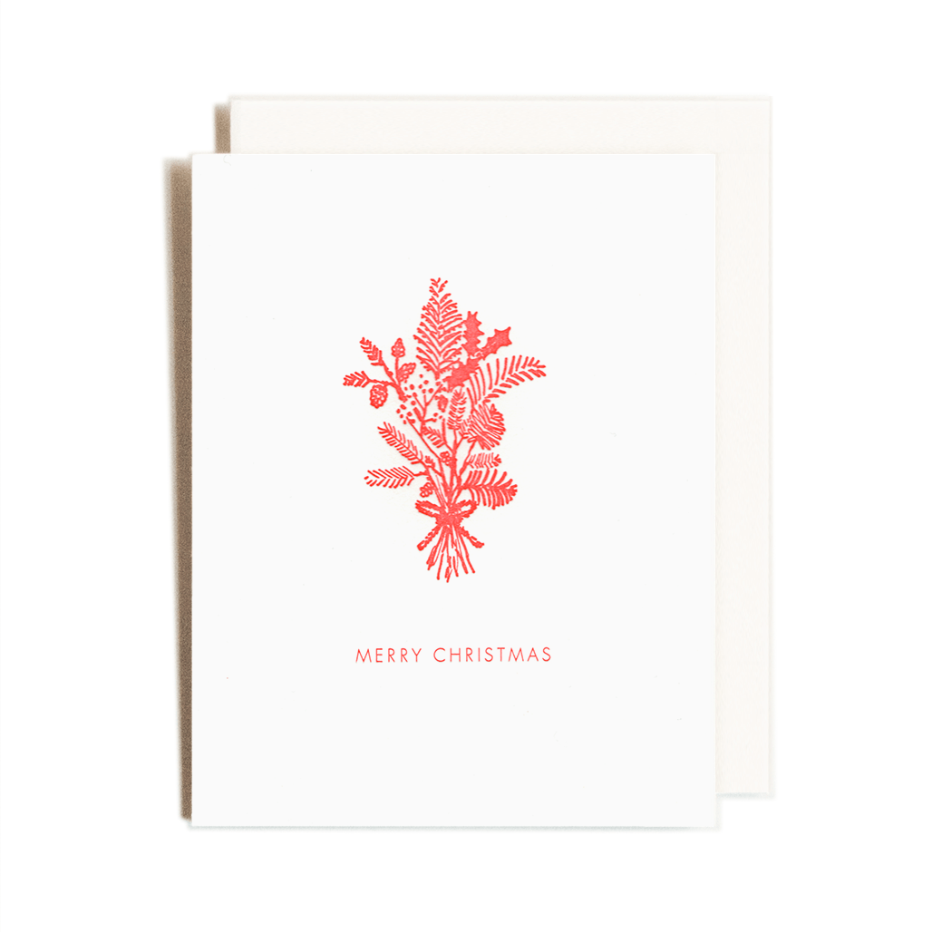 Christmas Bouquet | Elegant | Letterpress Card