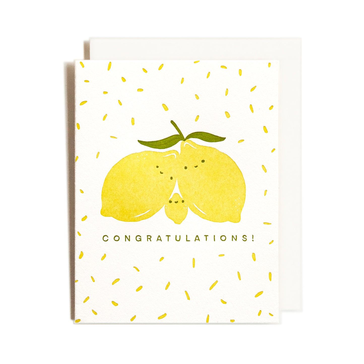 Congrats Lemons | Family Baby | Letterpress Card