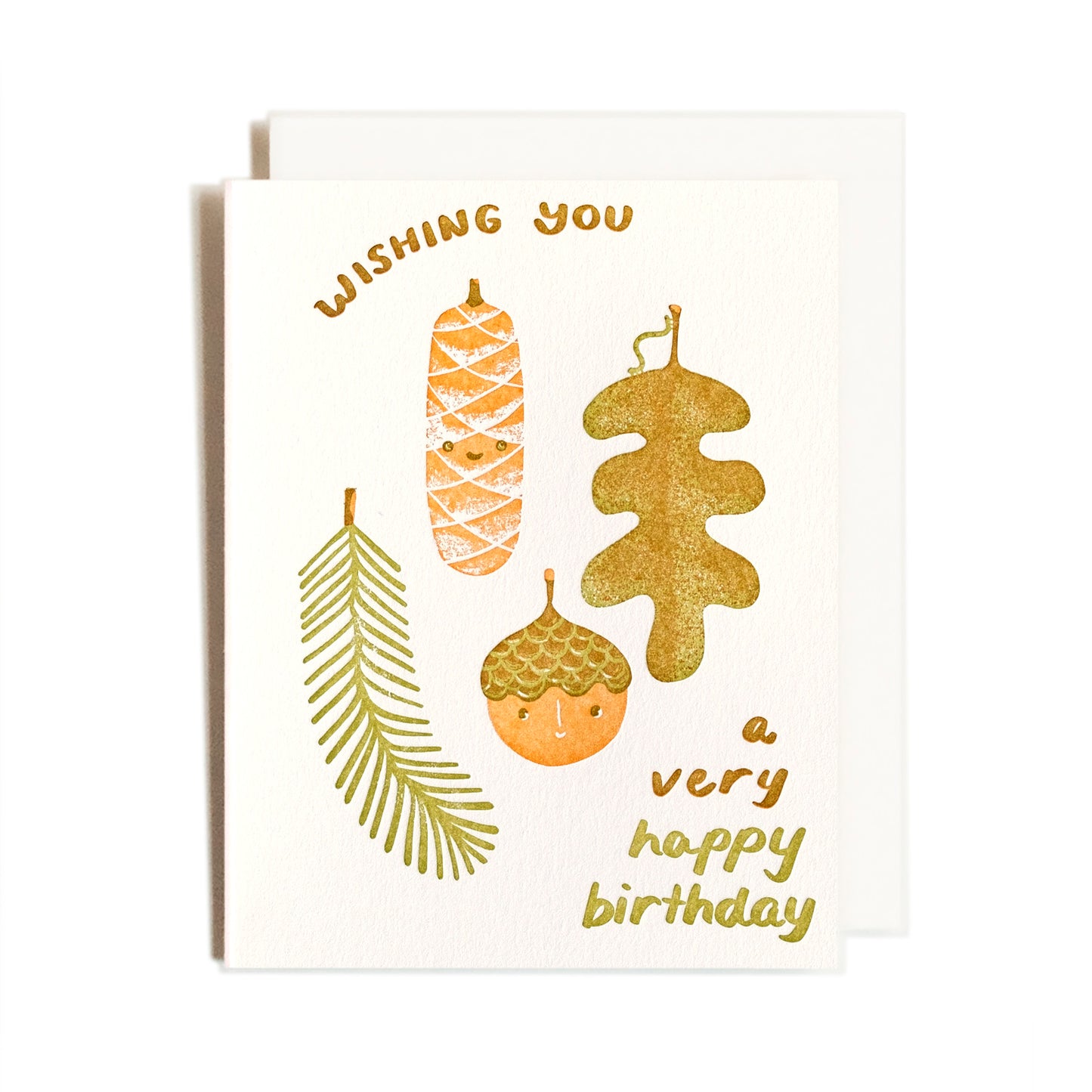 Fall Birthday | Nature | Letterpress Card