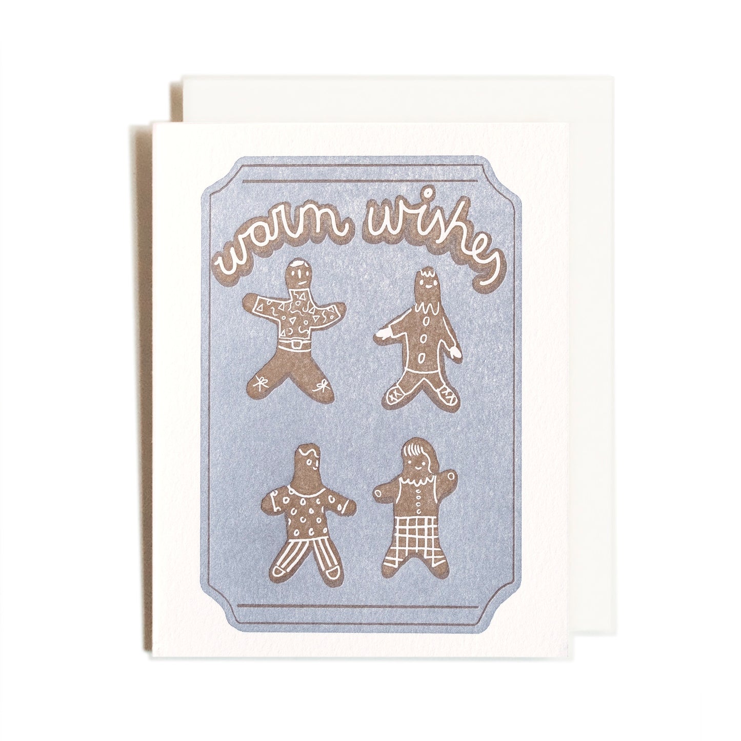 Gingerbread | Holiday Baking | Letterpress Card