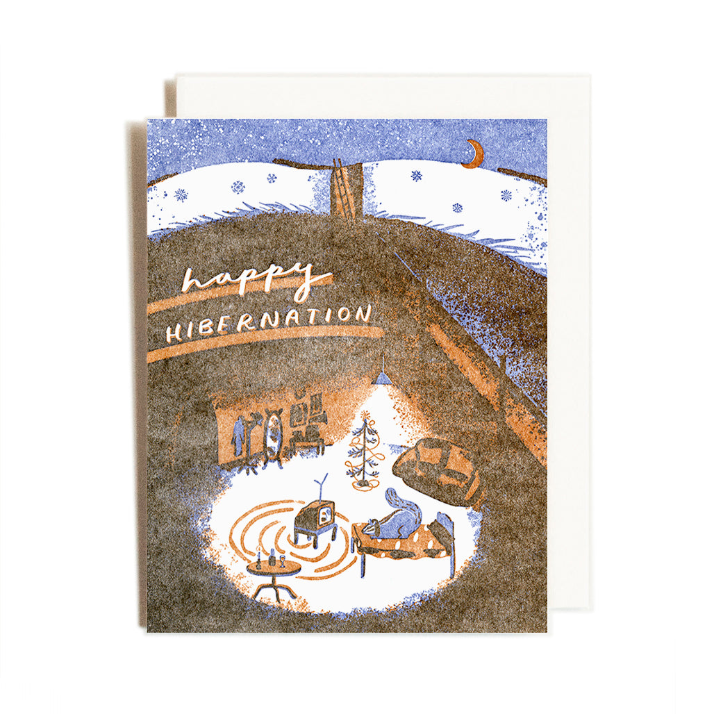 Happy Hibernation | Letterpress Card