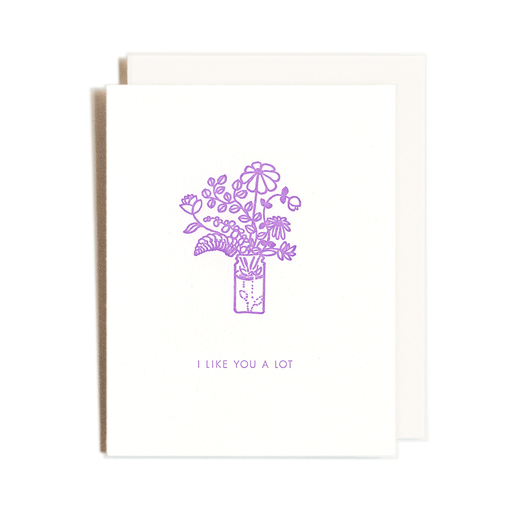 I like You a Lot Bouquet | Love | Letterpress Card