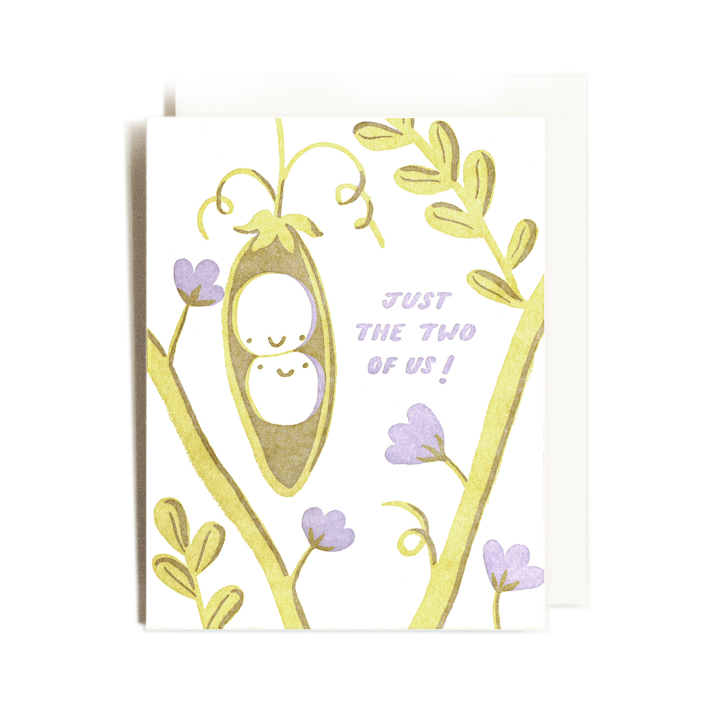 Just the Two of Us | Pea Pod | Letterpress Card