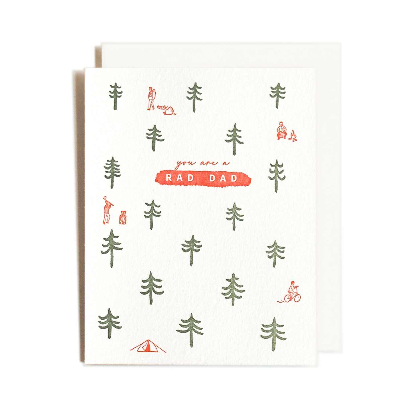 Lumberjack Dad | Rad Outdoors | Letterpress Card