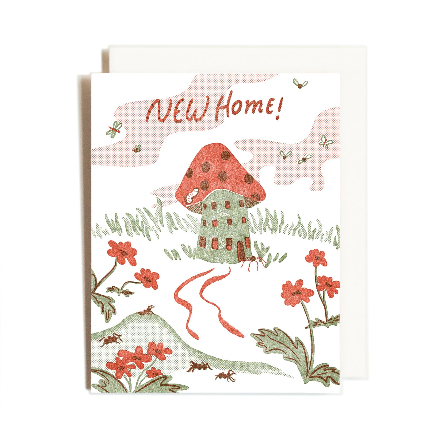 Mushroom Home | Congrats | Letterpress Card
