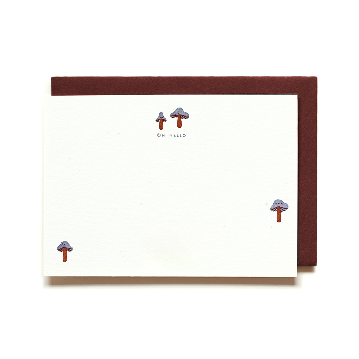 Mushroom | Letterpress Notecard Set of 9