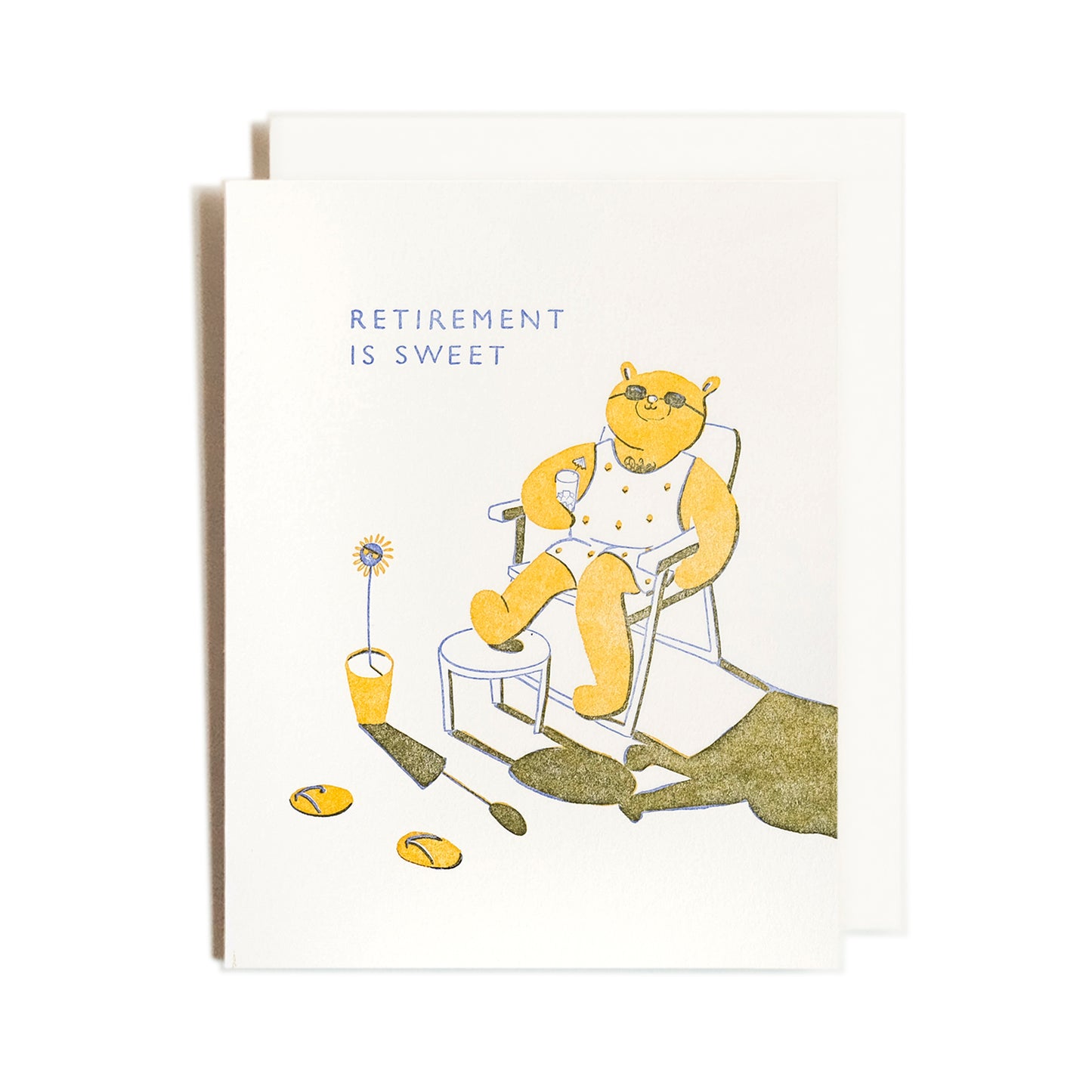 Retirement Bear | Letterpress Card