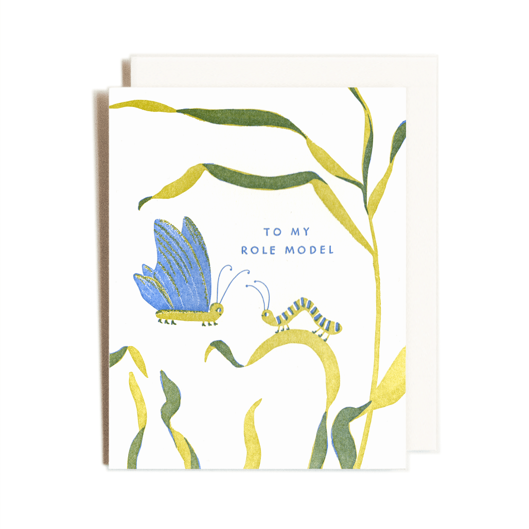 Role Model | Butterfly | Letterpress Card