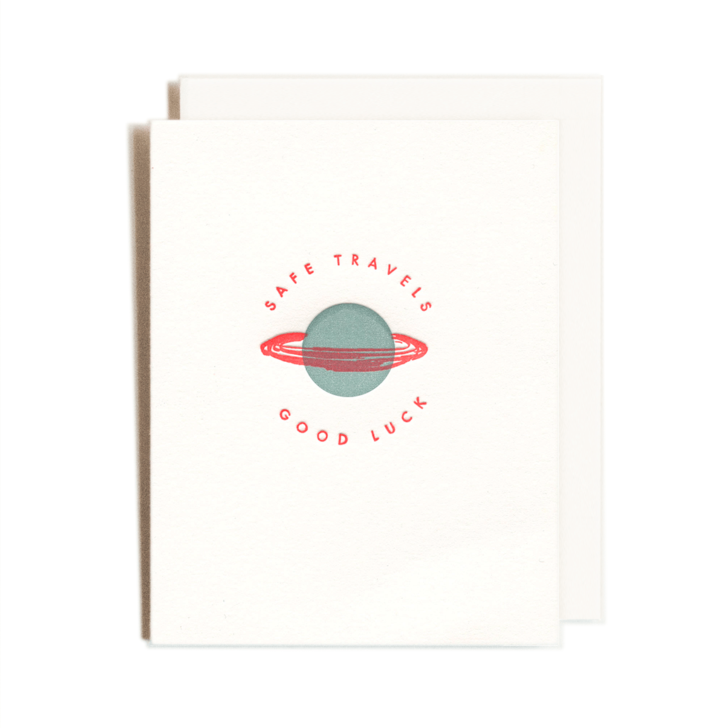 Safe Travels | Good Luck | Letterpress Card