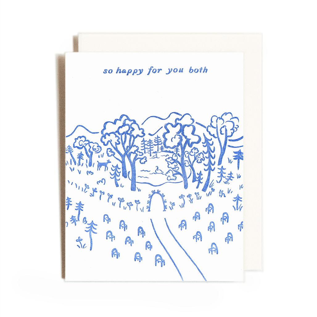 Wedding Pond | Letterpress Card