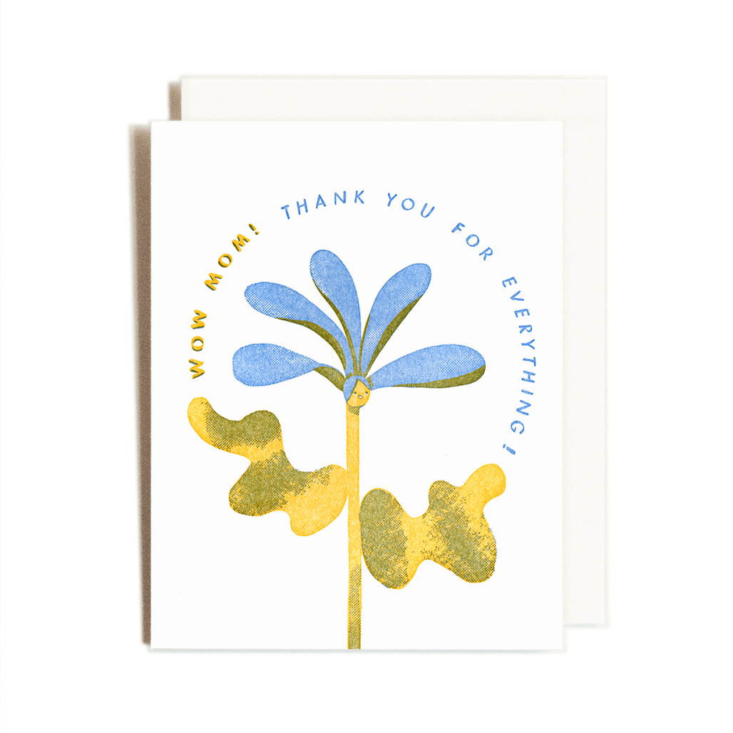 Wow Mom | Mother's Day | Letterpress Card