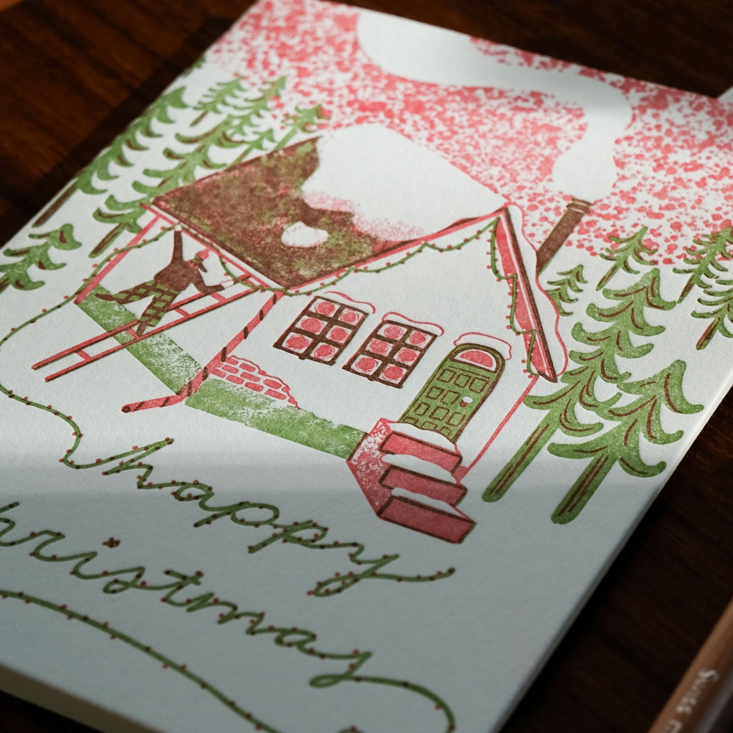 Happy Christmas House Greeting Card