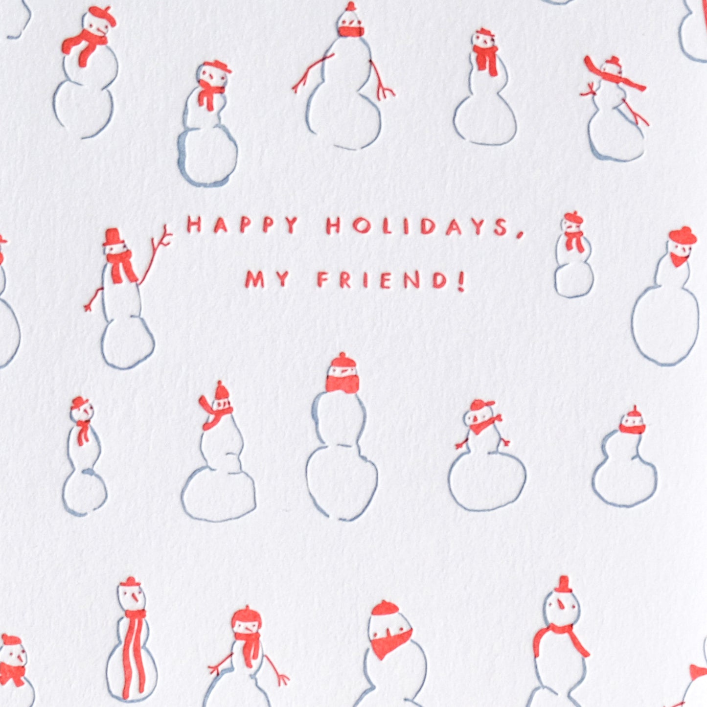 Snowman Friend Greeting Card