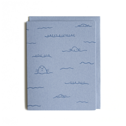 Birthday Sea Dog | Letterpress Card