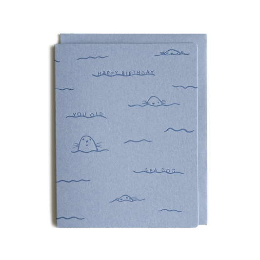 Birthday Sea Dog | Letterpress Card