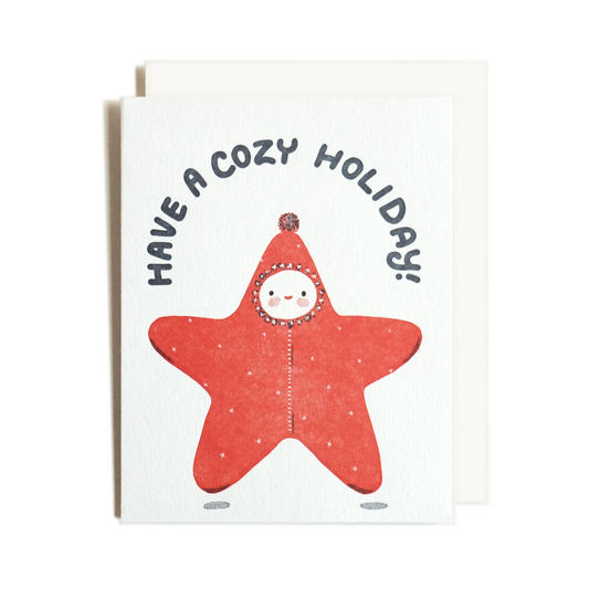 Cozy Star | Holiday | Letterpress Card