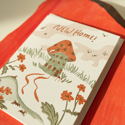 Mushroom Home Greeting Card