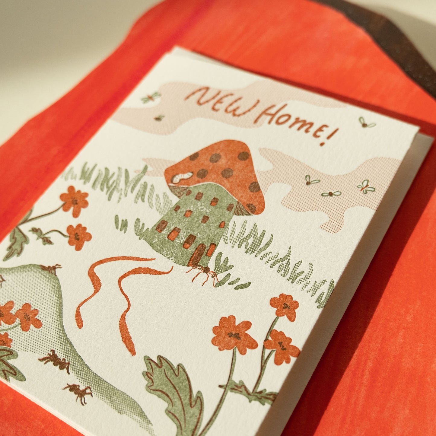 Mushroom Home | Congrats | Letterpress Card