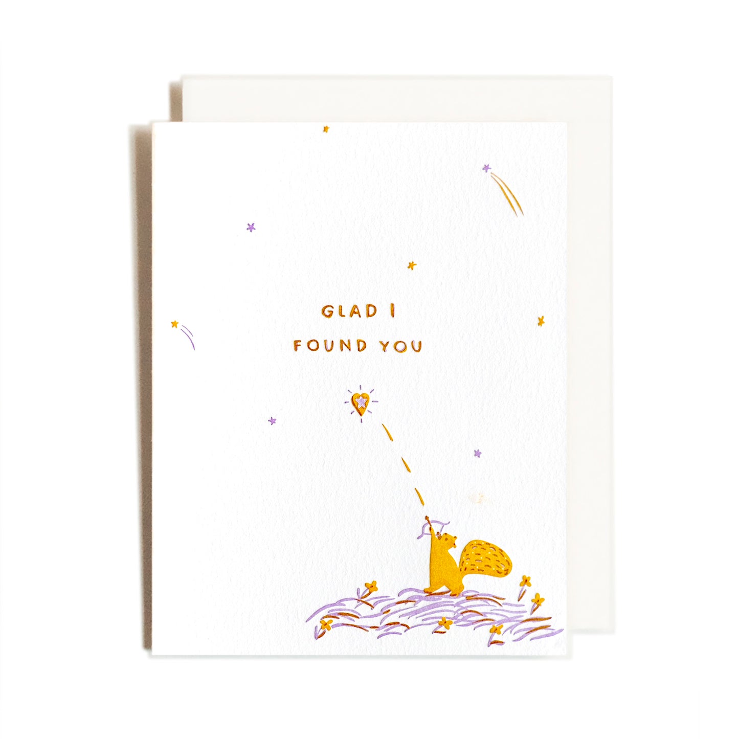 Found You Squirrel | Love | Letterpress Card