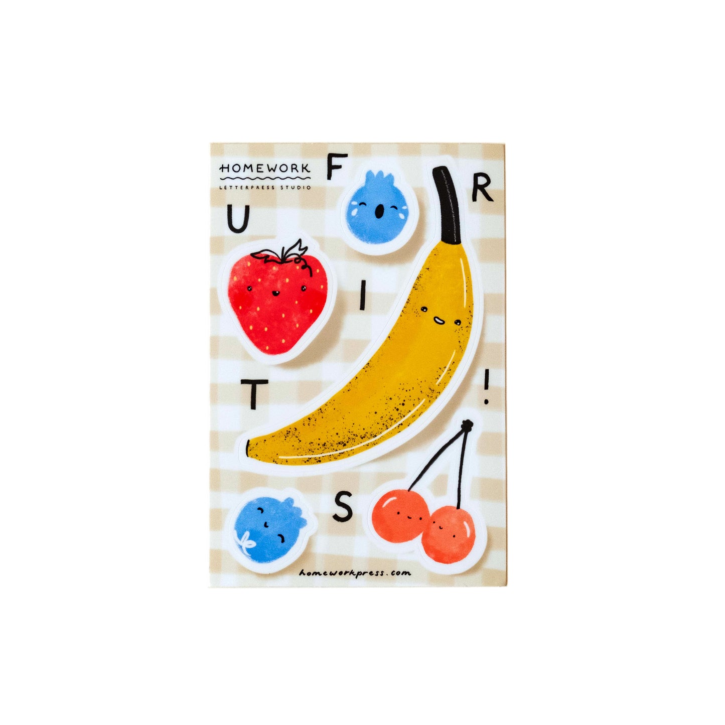 Fruits Vinyl Sticker Sheet