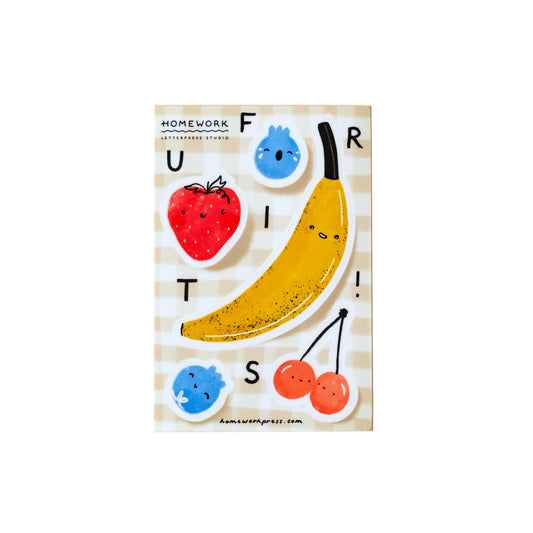 Fruits Vinyl Sticker Sheet