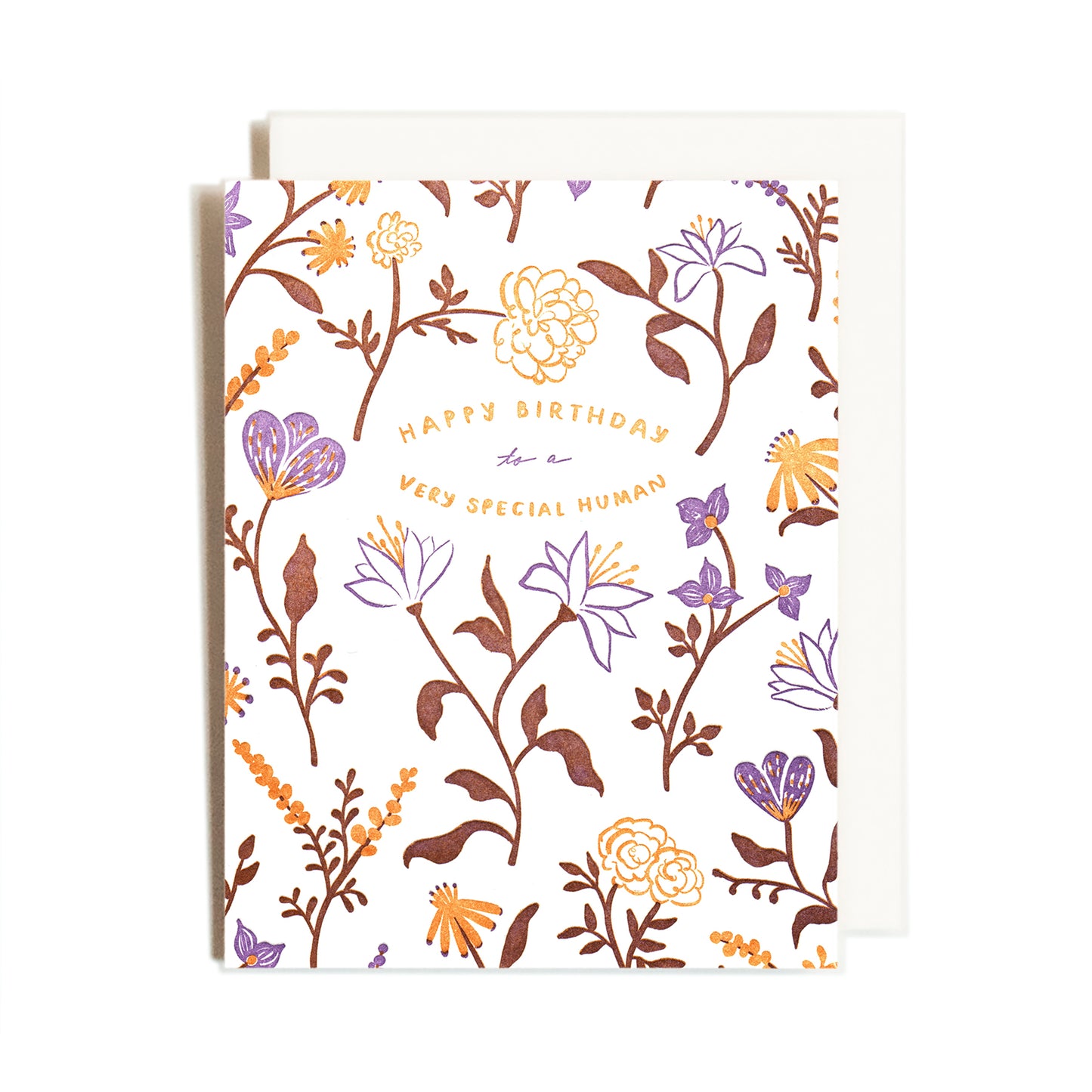 Special Human Birthday | Floral | Letterpress Card