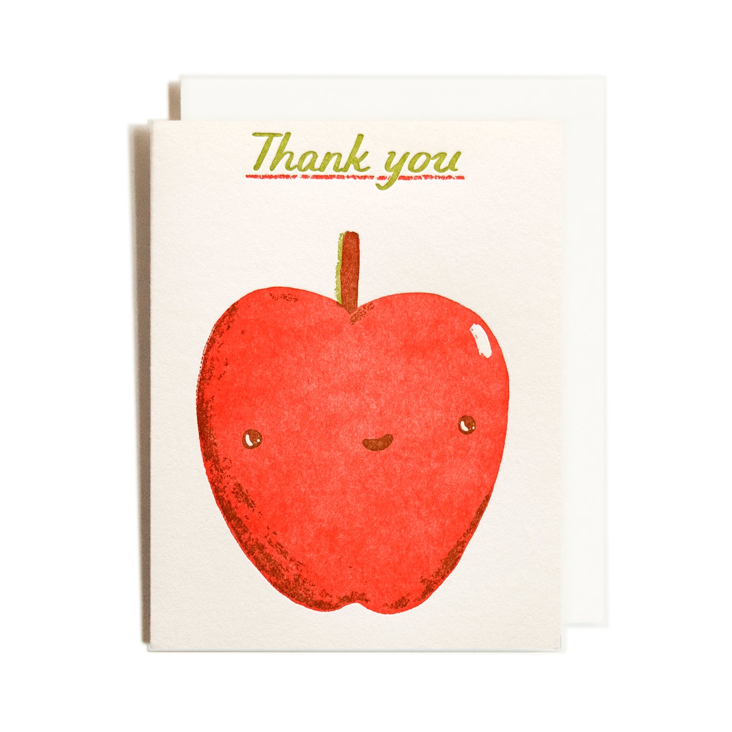 Thank You Apple | Letterpress Card