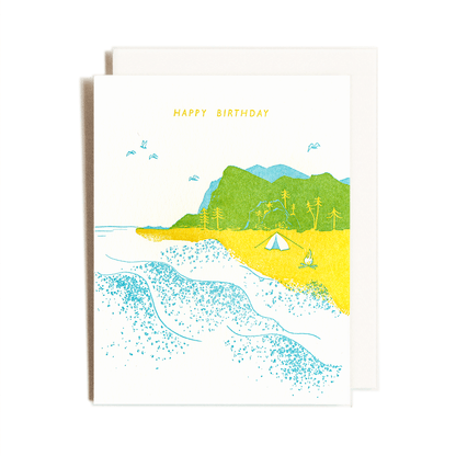 Beachy Birthday Greeting Card