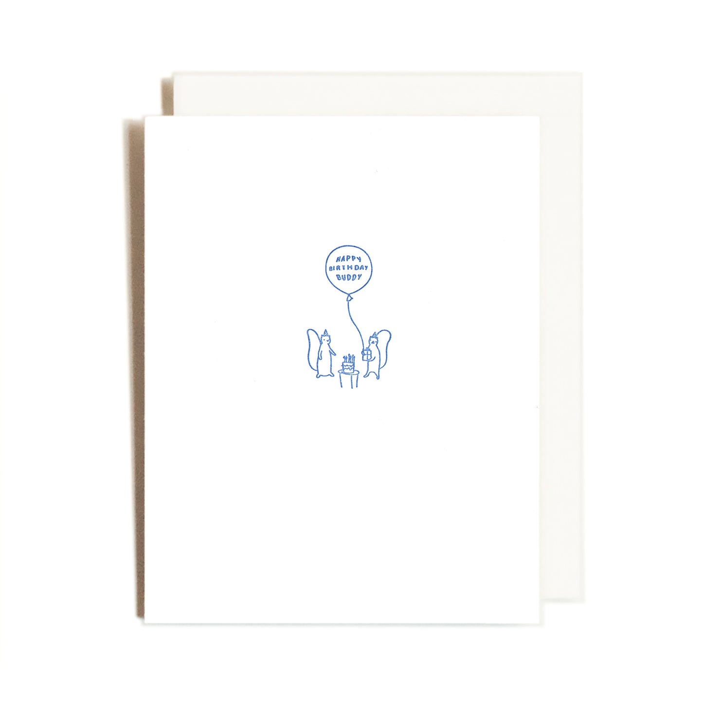 Birthday Buddy | Squirrel Friends | Lettepress Card