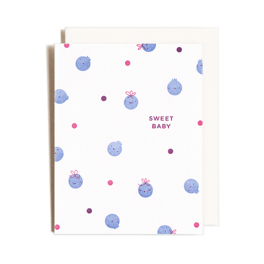 Blueberry babies Greeting Card