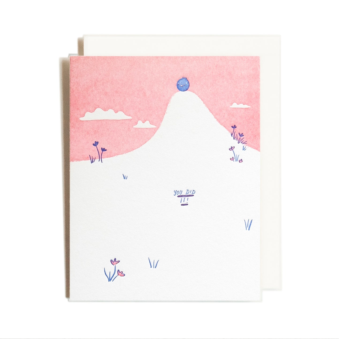 Blueberry Hill | You Did It | Letterpress Card