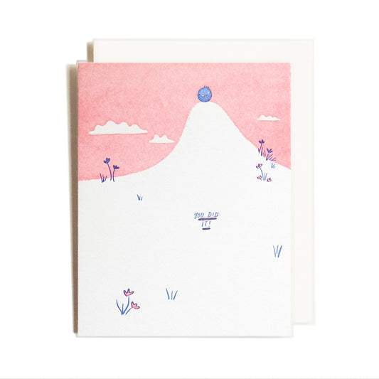 Blueberry Hill | You Did It | Letterpress Card