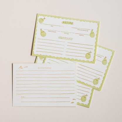 Recipe Cards - Pears