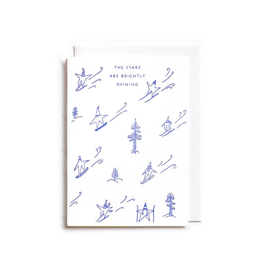Stars are Brightly Shining | Letterpress Cards Set of 5