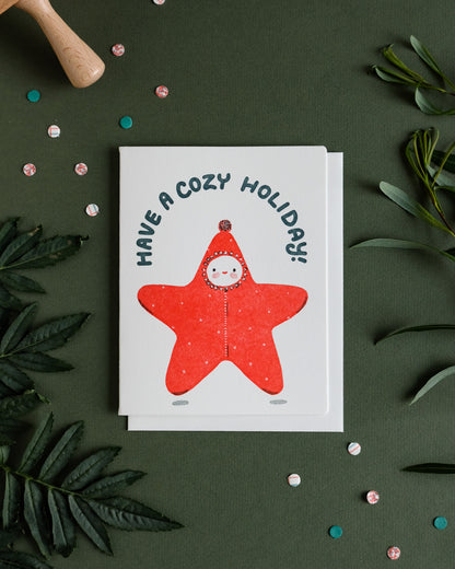 Cozy Star | Holiday | Letterpress Card