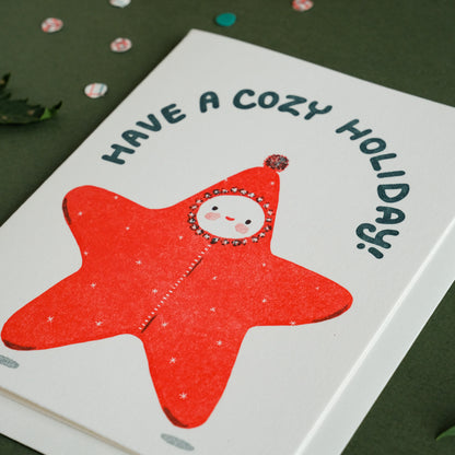 Cozy Star | Holiday | Letterpress Card