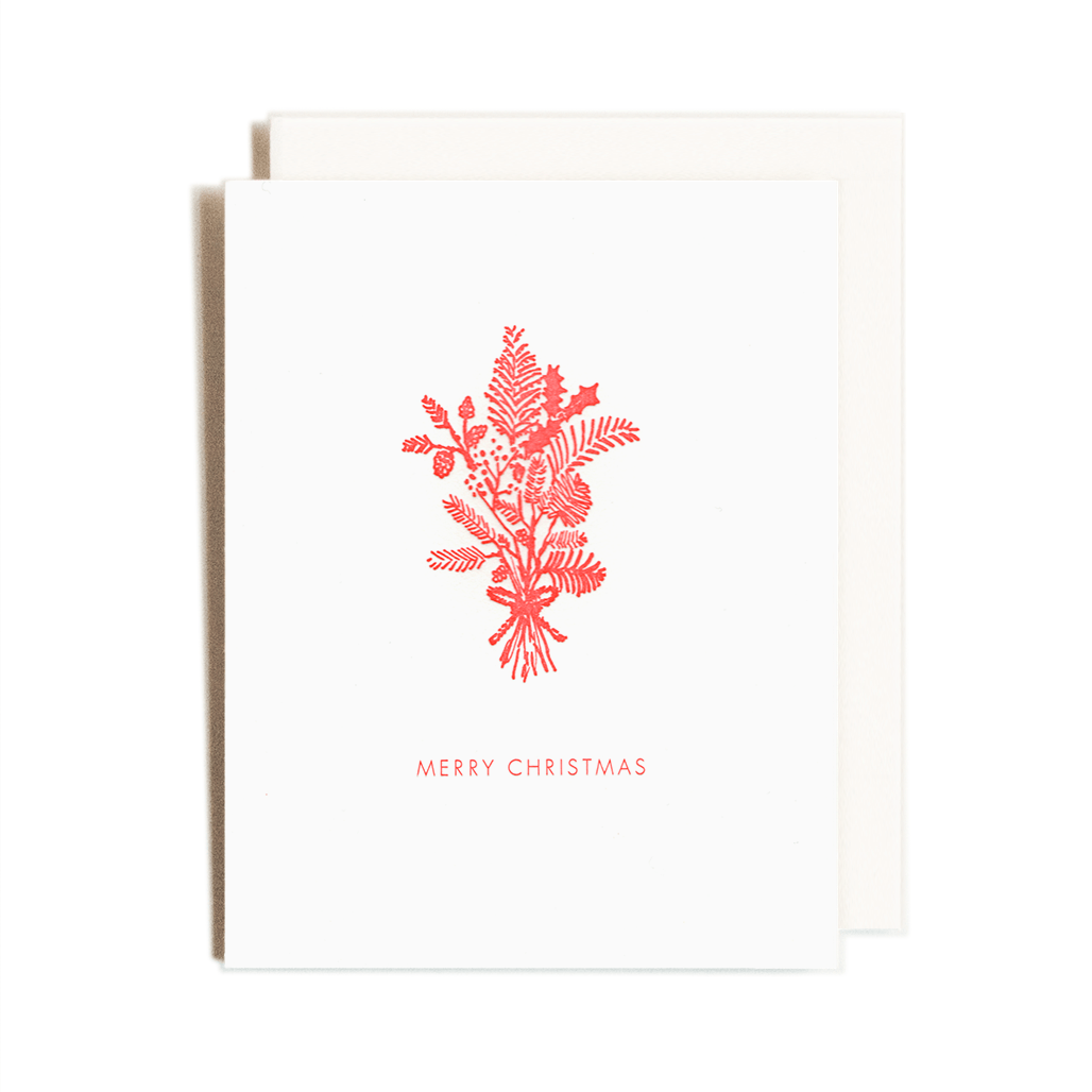 Christmas Bouquet Greeting Card