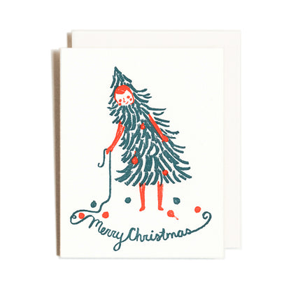 Christmas Girl Greeting Card