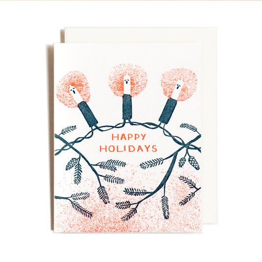 Christmas Lights Choir | Letterpress Card