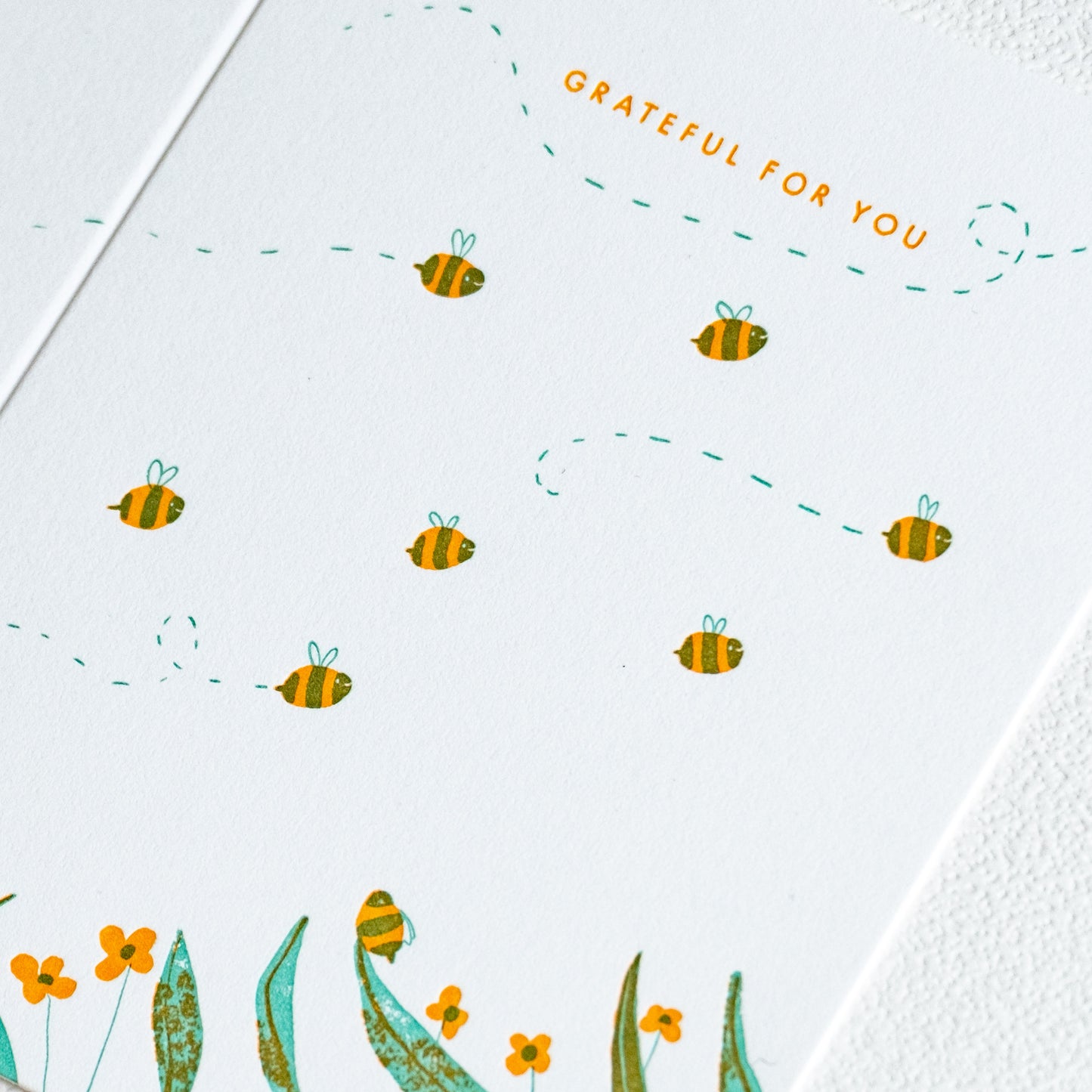 Grateful Bees | Letterpress Card