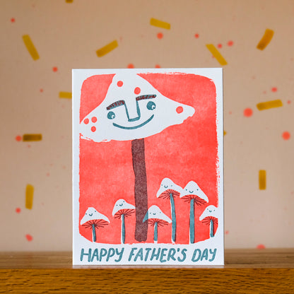 Father's Day Mushroom Greeting Card