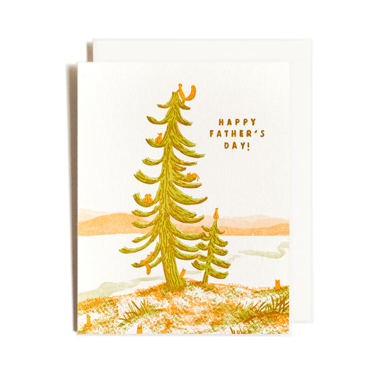 Father's Day Tree | Hiking | Letterpress Card