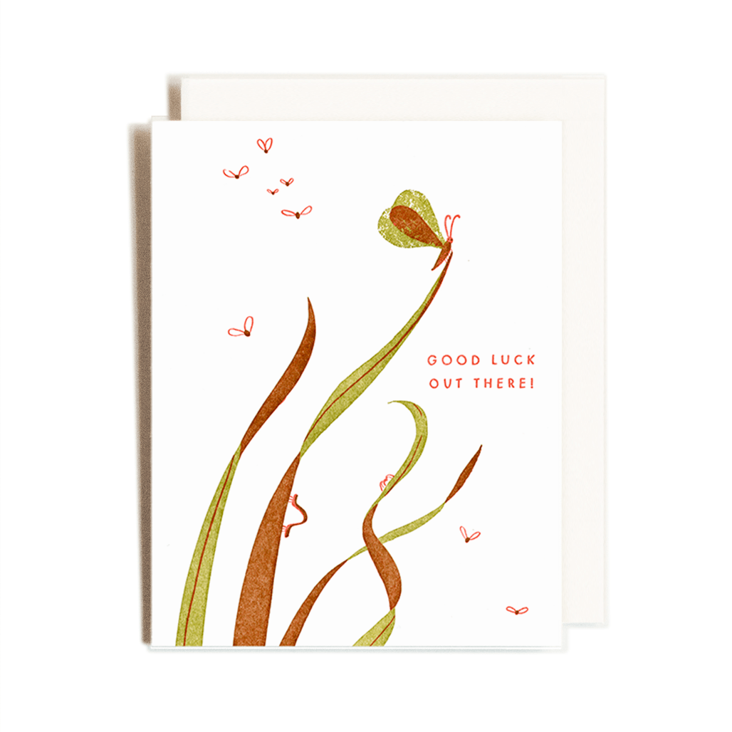 Good Luck Bug | Encouragment | Letterpress Card